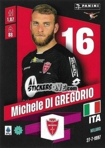 Sticker Michele Di Gregorio - Calciatori 2022-2023 - Panini