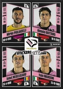 Figurina Mirko Pigliacelli / Alessio Buttaro / Ionuț Nedelcearu / Ivan Marconi - Calciatori 2022-2023 - Panini