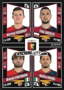 Cromo Morten Frendrup / Filip Jagiełło / Manolo Portanova / Mattia Aramu - Calciatori 2022-2023 - Panini