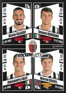 Sticker Nicola Falasco / Simone Giordano / Alessandro Salvi / Marcel Büchel - Calciatori 2022-2023 - Panini