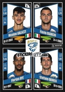 Figurina Nicolas Galazzi / Flavio Bianchi / Florian Ayé / Stefano Moreo - Calciatori 2022-2023 - Panini