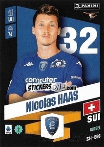 Sticker Nicolas Haas - Calciatori 2022-2023 - Panini