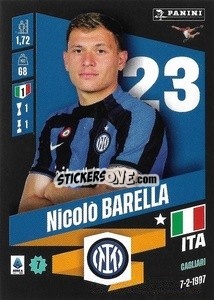 Sticker Nicolò Barella - Calciatori 2022-2023 n. 180 - Panini