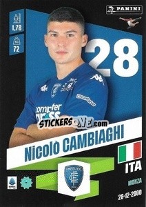 Cromo Nicolò Cambiaghi - Calciatori 2022-2023 - Panini
