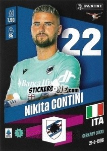 Figurina Nikita Contini - Calciatori 2022-2023 - Panini
