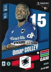 Figurina Omar Colley - Calciatori 2022-2023 - Panini
