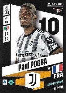 Sticker Paul Pogba - Calciatori 2022-2023 n. 212 - Panini