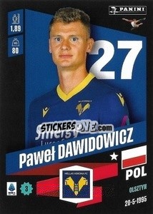 Sticker Paweł Dawidowicz - Calciatori 2022-2023 - Panini