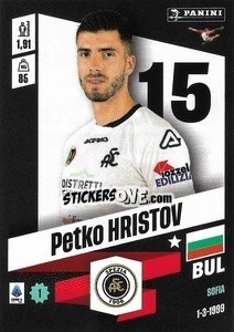 Sticker Petko Hristov - Calciatori 2022-2023 - Panini