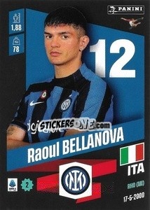 Sticker Raoul Bellanova - Calciatori 2022-2023 - Panini