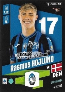 Figurina Rasmus Højlund - Calciatori 2022-2023 - Panini