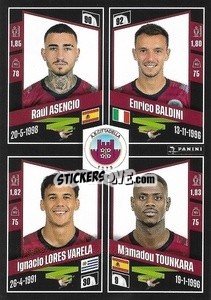 Sticker Raúl Asencio / Enrico Baldini / Ignacio Lores Varela / Mamadou Tounkara - Calciatori 2022-2023 - Panini