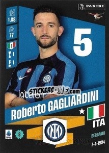 Sticker Roberto Gagliardini - Calciatori 2022-2023 - Panini