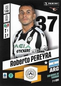 Cromo Roberto Pereyra - Calciatori 2022-2023 - Panini