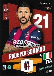 Cromo Roberto Soriano - Calciatori 2022-2023 - Panini