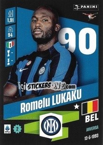 Figurina Romelu Lukaku - Calciatori 2022-2023 - Panini