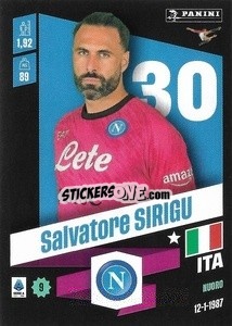 Sticker Salvatore Sirigu - Calciatori 2022-2023 - Panini