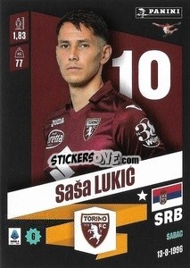 Cromo Saša Lukić - Calciatori 2022-2023 - Panini