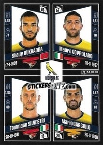 Sticker Shady Oukhadda / Mauro Coppolaro / Tommaso Silvestri / Mario Gargiulo - Calciatori 2022-2023 - Panini