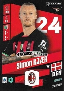 Cromo Simon Kjær - Calciatori 2022-2023 - Panini