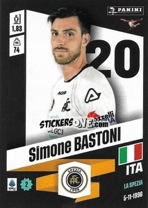 Figurina Simone Bastoni - Calciatori 2022-2023 - Panini