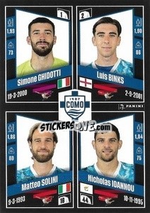 Cromo Simone Ghidotti / Luis Binks / Matteo Solini / Nicholas Ioannou - Calciatori 2022-2023 - Panini