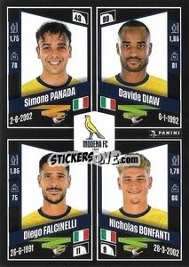 Sticker Simone Panada / Davide Diaw / Diego Falcinelli / Nicholas Bonfanti - Calciatori 2022-2023 - Panini