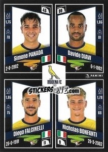 Cromo Simone Panada / Davide Diaw / Diego Falcinelli / Nicholas Bonfanti