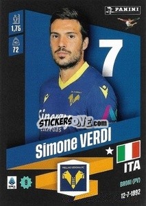Sticker Simone Verdi - Calciatori 2022-2023 - Panini
