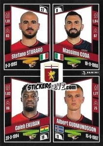 Cromo Stefano Sturaro / Massimo Coda / Caleb Ekuban / Albert Guðmundsson - Calciatori 2022-2023 - Panini