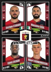 Figurina Stefano Sturaro / Massimo Coda / Caleb Ekuban / Albert Guðmundsson - Calciatori 2022-2023 - Panini