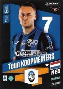 Figurina Teun Koopmeiners - Calciatori 2022-2023 - Panini