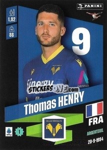 Figurina Thomas Henry - Calciatori 2022-2023 - Panini