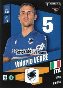Figurina Valerio Verre - Calciatori 2022-2023 - Panini