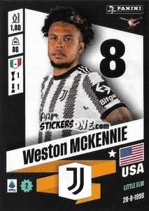 Sticker Weston McKennie - Calciatori 2022-2023 - Panini