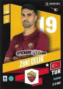 Figurina Zeki Çelik - Calciatori 2022-2023 - Panini