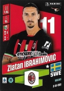 Sticker Zlatan Ibrahimović - Calciatori 2022-2023 - Panini