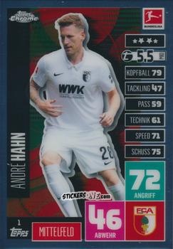 Cromo André Hahn - German Bundesliga 2020-2021. Match Attax Chrome n. 1 - Topps