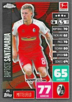 Cromo Baptiste Santamaria - German Bundesliga 2020-2021. Match Attax Chrome n. 25 - Topps