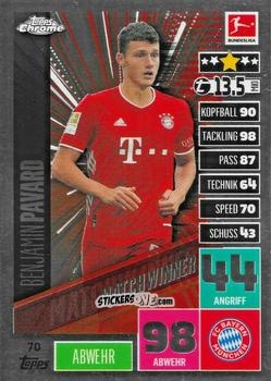 Figurina Benjamin Pavard - German Bundesliga 2020-2021. Match Attax Chrome n. 70 - Topps