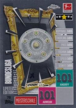 Sticker Bundesliga Meisterschale - German Bundesliga 2020-2021. Match Attax Chrome n. 78 - Topps