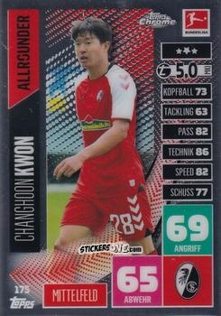 Cromo Changhoon Kwon - German Bundesliga 2020-2021. Match Attax Chrome n. 175 - Topps