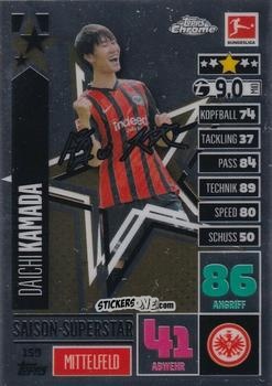 Sticker Daichi Kamada - German Bundesliga 2020-2021. Match Attax Chrome n. 159 - Topps