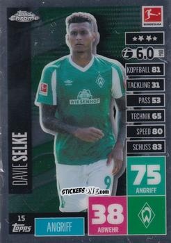 Cromo Davie Selke - German Bundesliga 2020-2021. Match Attax Chrome n. 15 - Topps