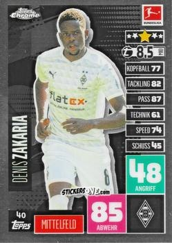 Figurina Denis Zakaria - German Bundesliga 2020-2021. Match Attax Chrome n. 40 - Topps