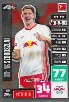 Cromo Dominik Szoboszlai - German Bundesliga 2020-2021. Match Attax Chrome n. 89 - Topps