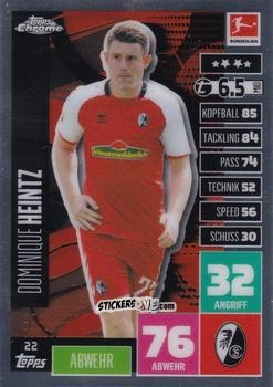 Sticker Dominique Heintz - German Bundesliga 2020-2021. Match Attax Chrome n. 22 - Topps