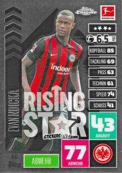 Cromo Evan Ndicka - German Bundesliga 2020-2021. Match Attax Chrome n. 86 - Topps