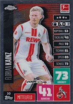 Figurina Florian Kainz - German Bundesliga 2020-2021. Match Attax Chrome n. 30 - Topps