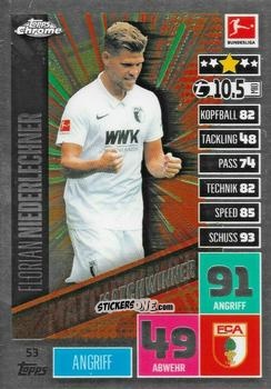 Cromo Florian Niederlechner - German Bundesliga 2020-2021. Match Attax Chrome n. 53 - Topps